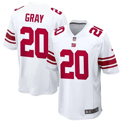 Eric Gray Men's Nike White New York Giants Custom Game Jersey