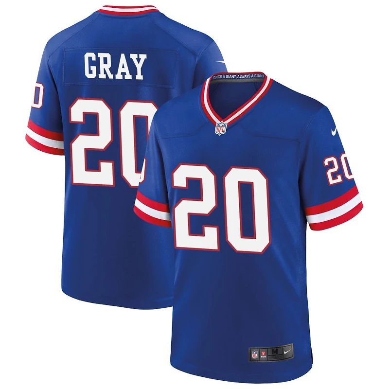 Eric Gray Men's Nike Royal New York Giants Classic Custom Game Jersey