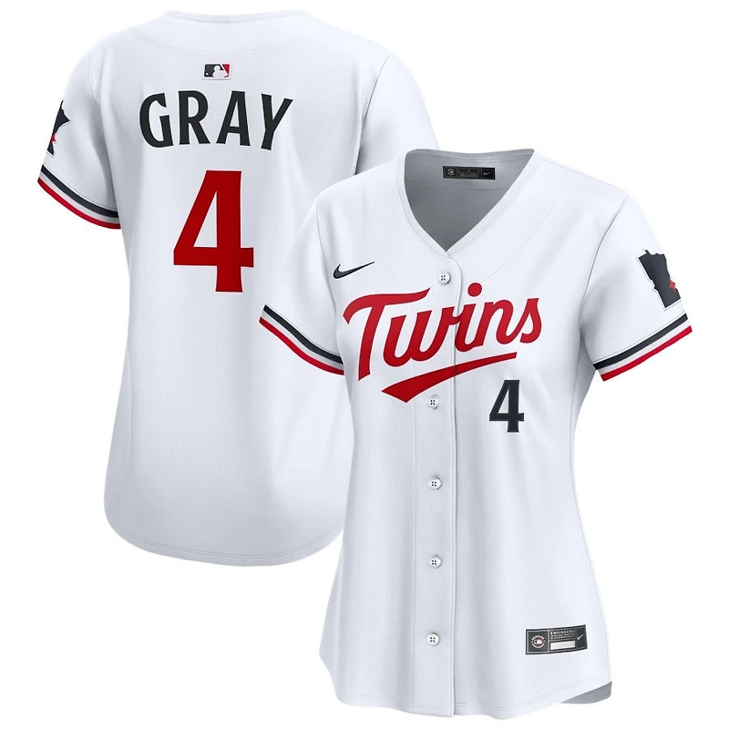 Tristan Gray Women's Nike White Minnesota Twins Home Limited Custom Jersey