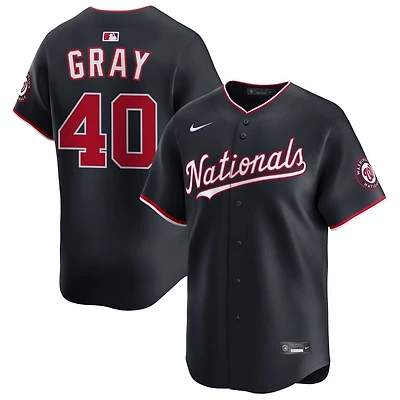 Josiah Gray Men's Nike Navy Washington Nationals Alternate Limited Custom Jersey