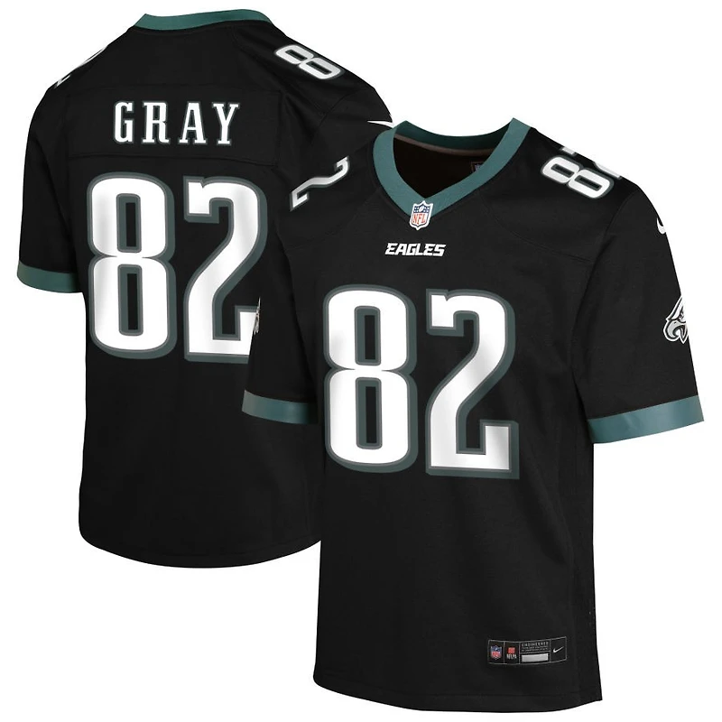 Danny Gray Youth Nike Black Philadelphia Eagles Alternate Custom Game Jersey