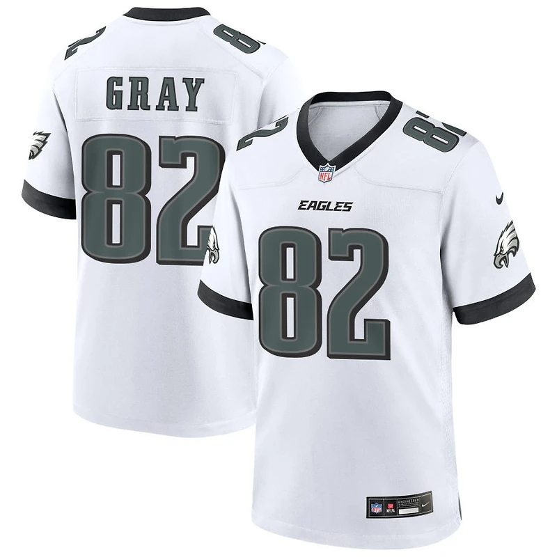 Danny Gray Men's Nike White Philadelphia Eagles Custom Game Jersey