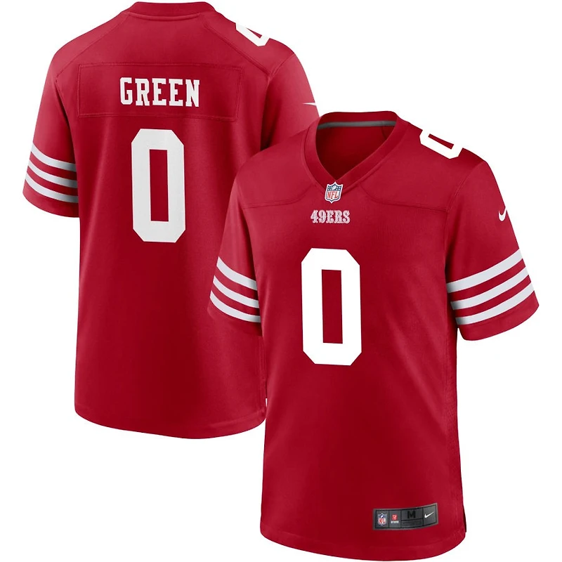 Renardo Green Men's Nike Scarlet San Francisco 49ers Custom Jersey