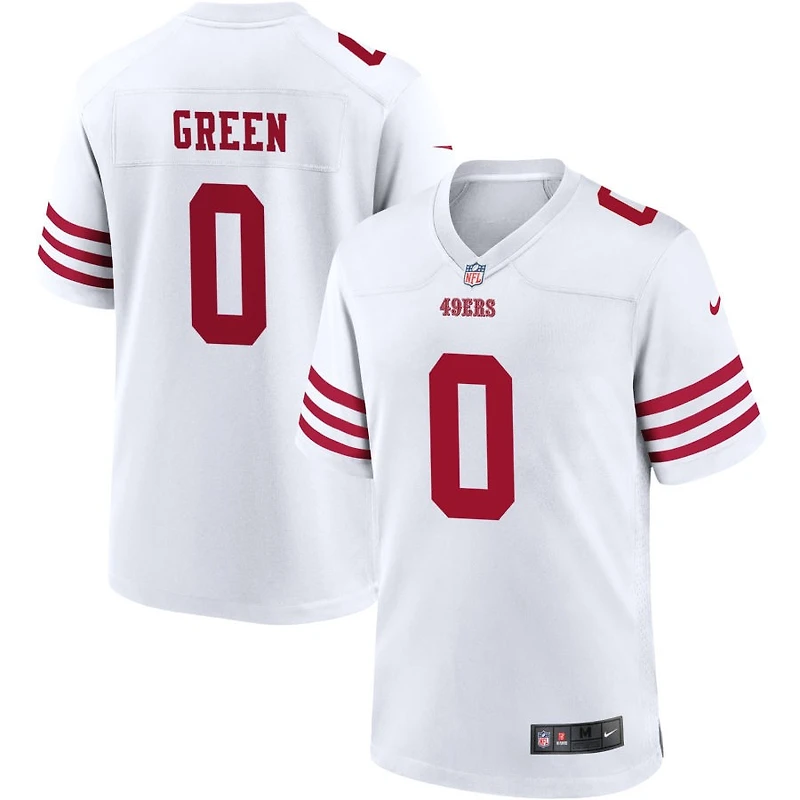 Renardo Green Men's Nike White San Francisco 49ers Game Custom Player Jersey
