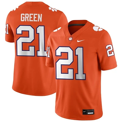 Jarvis Green Men's Nike Orange Clemson Tigers NIL Pick-A-Player Game Jersey