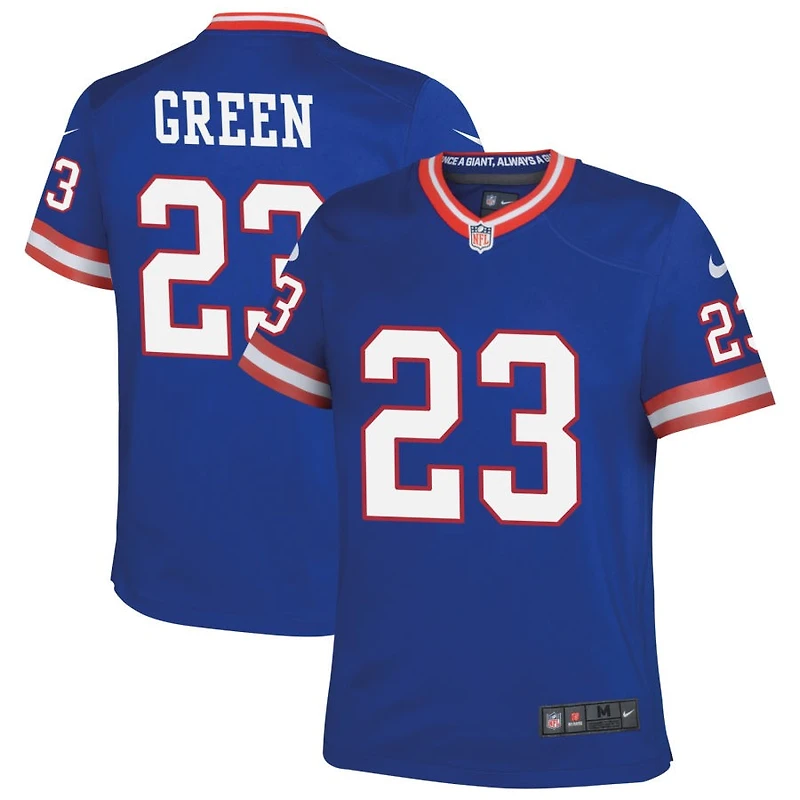Art Green Youth Nike Royal New York Giants Classic Custom Game Jersey