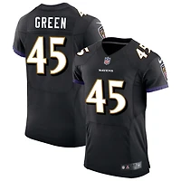 Mike Green Men's Nike Black Baltimore Ravens Speed Machine Elite Custom Jersey