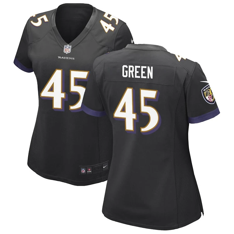 Mike Green Women's Nike Black Baltimore Ravens Alternate Custom Game Jersey