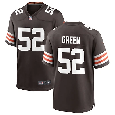 Kendrick Green Men's Nike Cleveland Browns Brown Custom Game Jersey
