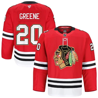 Ryan Greene Men's Fanatics Red Chicago Blackhawks Anniversary, Home Authentic Pro Custom Jersey
