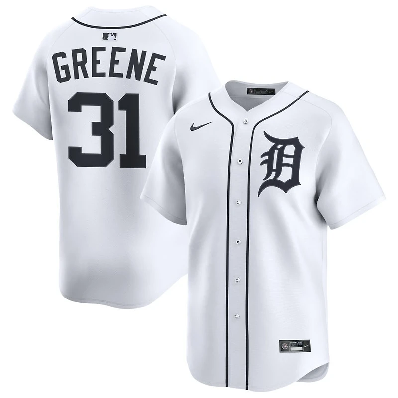 Riley Greene Men's Nike White Detroit Tigers Home Limited Custom Jersey