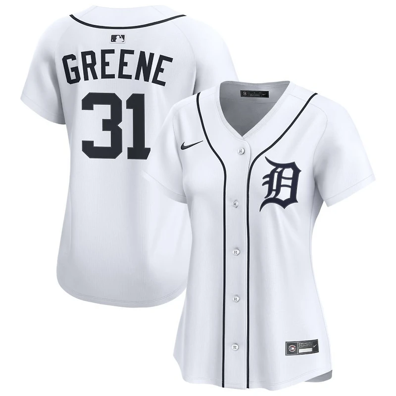 Riley Greene Women's Nike White Detroit Tigers Home Limited Custom Jersey