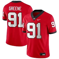 Justin Greene Men's Nike Red Georgia Bulldogs NIL Pick-A-Player Game Jersey