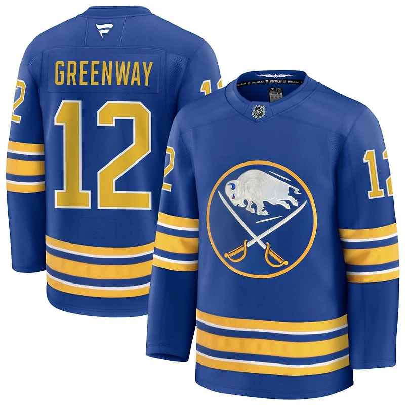 Jordan Greenway Men's Fanatics Royal Buffalo Sabres Home Premium Custom Jersey