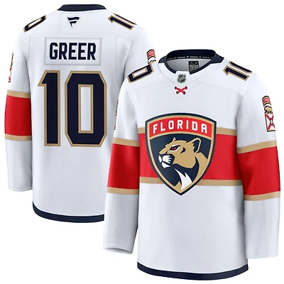 A.J. Greer Men's Fanatics White Florida Panthers Away Premium Custom Jersey