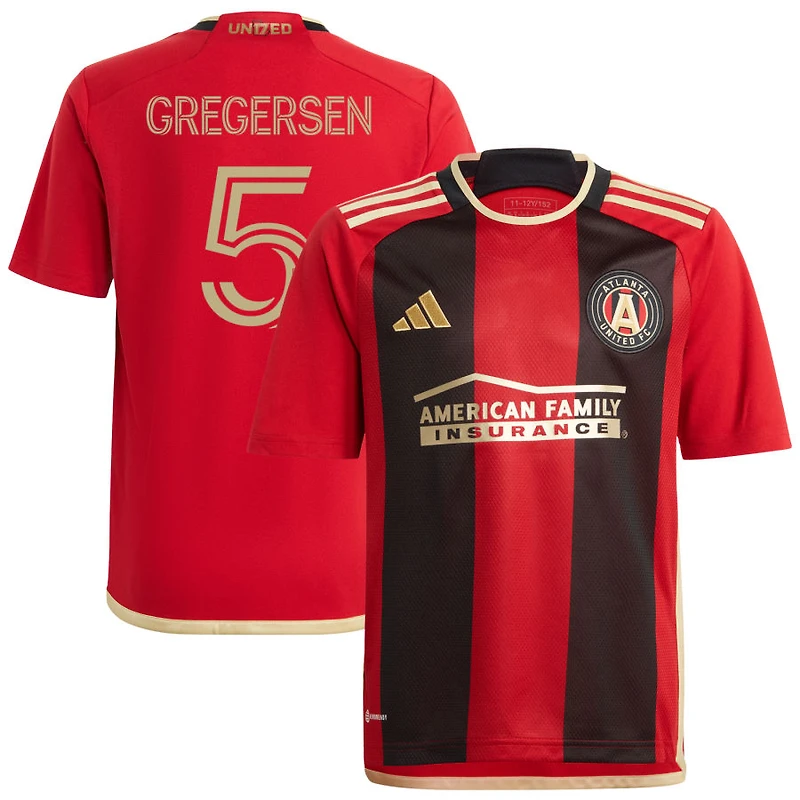 Stian Gregersen Youth adidas Black Atlanta United FC 2023 The 17s' Kit Replica Custom Jersey