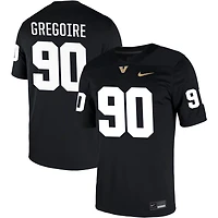 Ted Gregoire Men's Nike Black Vanderbilt Commodores NIL Pick-A-Player Game Jersey