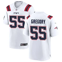 Eric Gregory Men's Nike White New England Patriots Custom Game Jersey