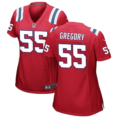 Eric Gregory Women's Nike Red New England Patriots Alternate Custom Jersey