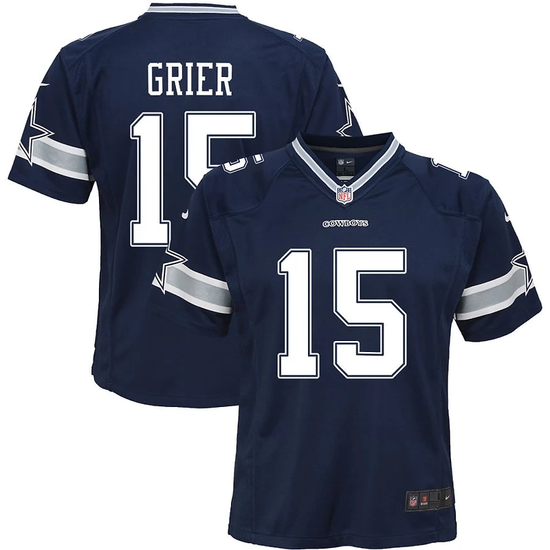 Will Grier Youth Nike Navy Dallas Cowboys Custom Game Jersey