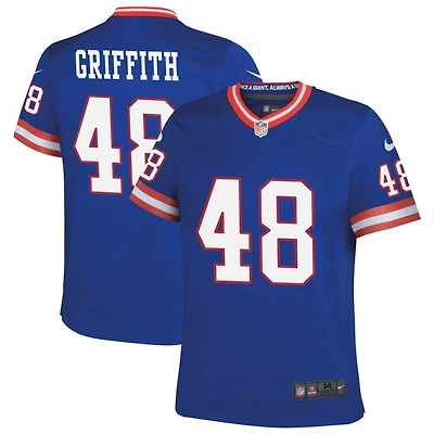 Jonas Griffith Youth Nike Royal New York Giants Classic Custom Game Jersey