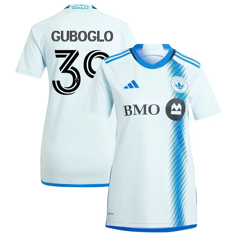Alksandr Guboglo Women's adidas Light Blue CF Montreal 2024 La Main Replica Custom Jersey
