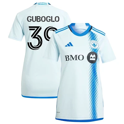 Alksandr Guboglo Women's adidas  Light Blue CF Montreal 2024 La Main Replica Custom Jersey