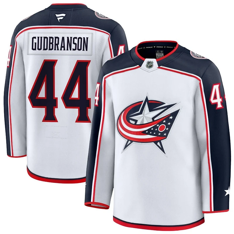 Erik Gudbranson Men's Fanatics White Columbus Blue Jackets Away Premium Custom Jersey