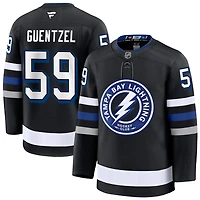 Jake Guentzel Men's Fanatics Black Tampa Bay Lightning Alternate Premium Custom Jersey