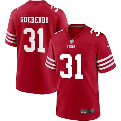 Isaac Guerendo Men's Nike Scarlet San Francisco 49ers Custom Jersey