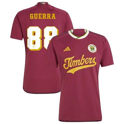 Gage Guerra Men's adidas  Red Portland Timbers 2024 Archive Custom Replica Jersey
