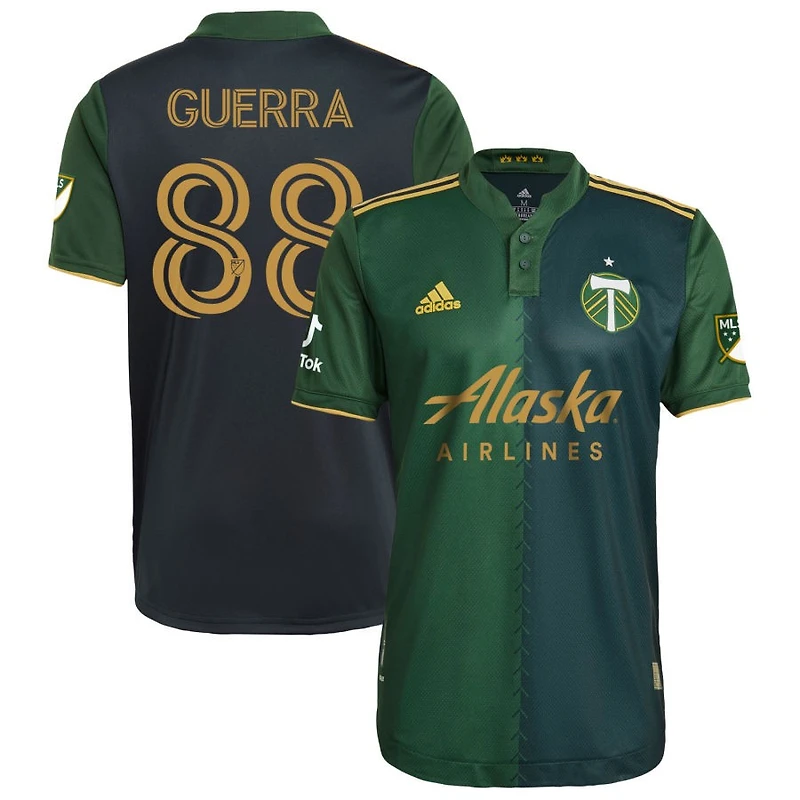 Gage Guerra Men's adidas Green Portland Timbers 2021 Primary Authentic Custom Jersey