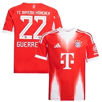 Raphael Guerreiro Youth adidas Red Bayern Munich 2025/26 Home Replica Custom Jersey
