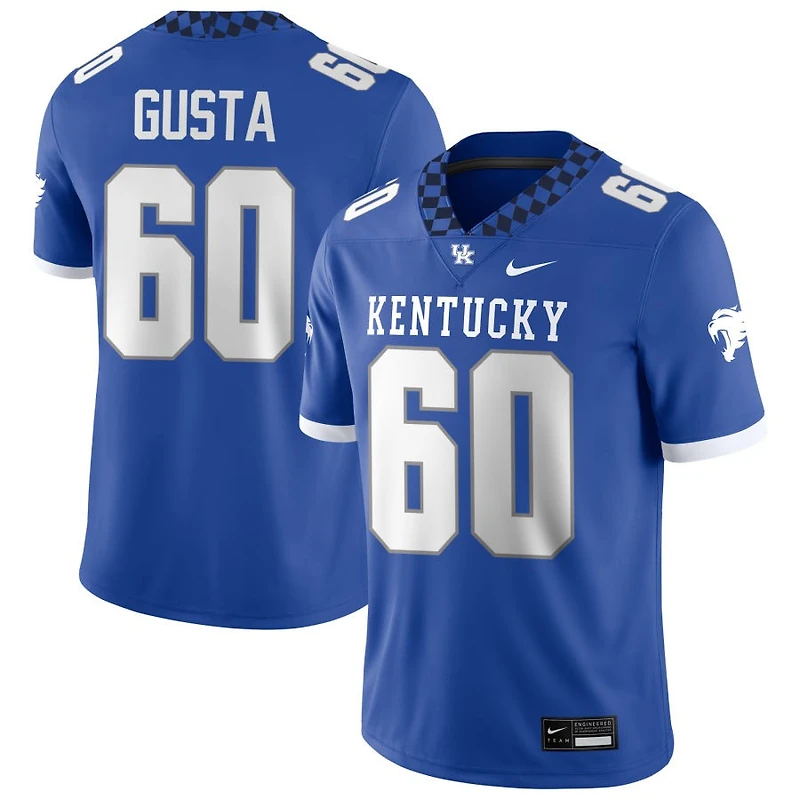 David Gusta Men's Nike Royal Kentucky Wildcats NIL Pick-A-Player Game Jersey