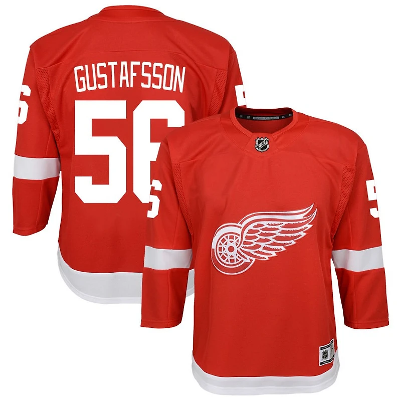Erik Gustafsson Youth Red Detroit Red Wings Home Custom Premier Jersey