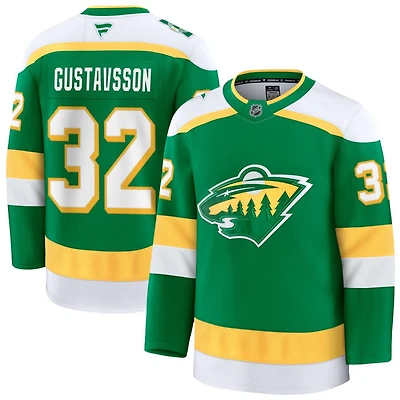 Filip Gustavsson Men's Fanatics Green Minnesota Wild Alternate Premium Custom Jersey