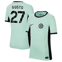 Malo Gusto Youth Nike Mint Chelsea 2023/24 Third Stadium Replica Custom Jersey