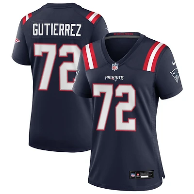 Sebastian Gutierrez Women's Nike Navy New England Patriots Custom Game Jersey
