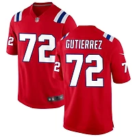 Sebastian Gutierrez Men's Nike Red New England Patriots Alternate Custom Jersey