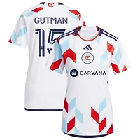 Andrew Gutman Women's adidas  White Chicago Fire 2024 A Kit For All Replica Custom Jersey