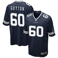 Tyler Guyton Men's Nike Navy Dallas Cowboys Custom Game Jersey