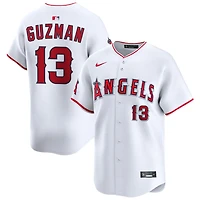 Denzer Guzman Men's Nike White Los Angeles Angels Home Limited Custom Jersey