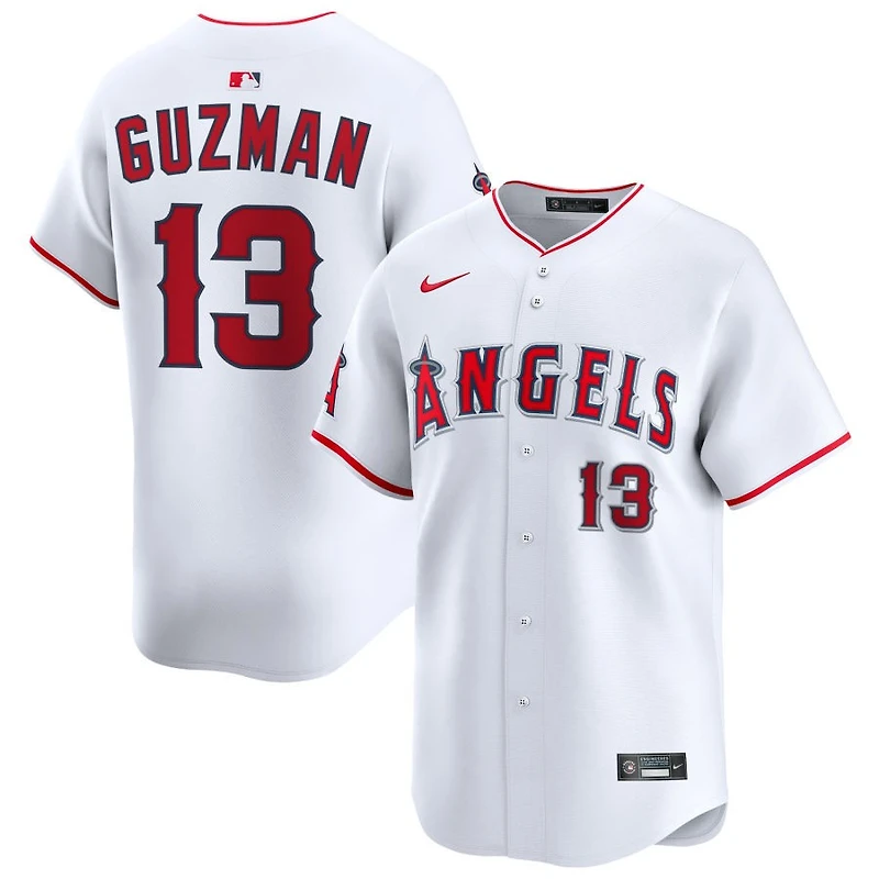 Denzer Guzman Youth Nike White Los Angeles Angels Home Custom Limited Jersey