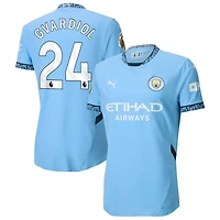 Josko Gvardiol Men's Puma Light Blue Manchester City 2024/25 Home Authentic Custom Jersey