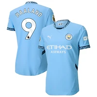 Erling Haaland Men's Puma Light Blue Manchester City 2024/25 Home Authentic Custom Jersey
