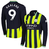Erling Haaland Men's Puma Navy Manchester City 2024/25 Away Replica Long Sleeve Custom Jersey
