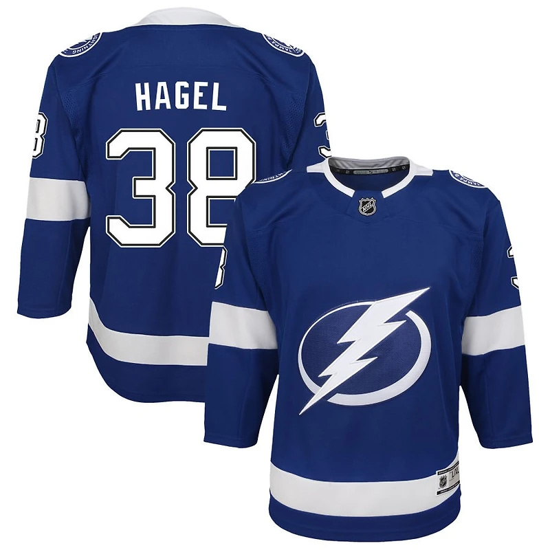Brandon Hagel Youth Blue Tampa Bay Lightning Home Custom Premier Jersey