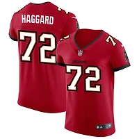 Luke Haggard Men's Nike Red Tampa Bay Buccaneers Vapor Elite Custom Jersey