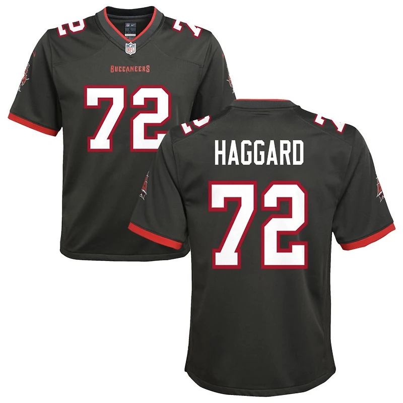 Luke Haggard Youth Nike Pewter Tampa Bay Buccaneers Alternate Custom Game Jersey