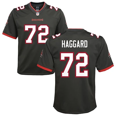 Luke Haggard Youth Nike Pewter Tampa Bay Buccaneers Alternate Custom Game Jersey